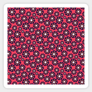 Pink Floral Pattern Sticker